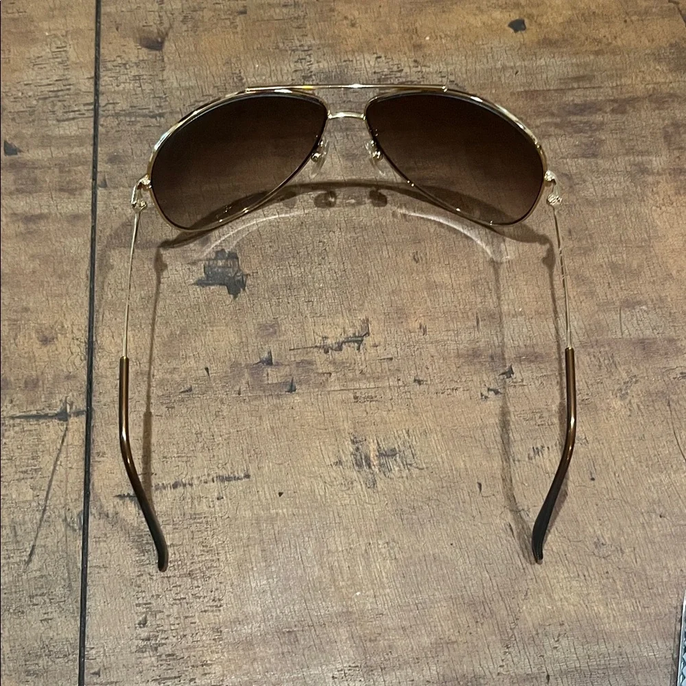 Ray-Ban Gold Frame Sunglasses